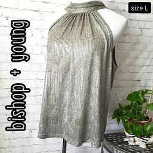 Bishop+Young Shimmering Halter Top size L